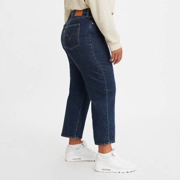 COPY - NWOT LEVI'S Wedgie Straight Fit Denim Jeans Dark Wash 16W - Picture 4 of 7